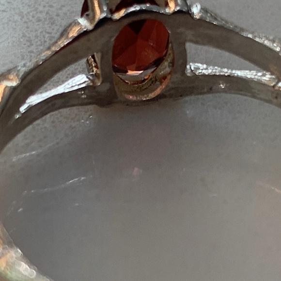 Magnificent Natural Garnet in Sterling (size 8.5) - Picture 6 of 13